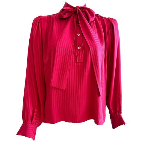 blouse ysl price|Blouse in silk satin .